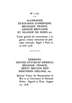 General Treaty for the Renunciation of War (Briand-Kellogg-Pakt)