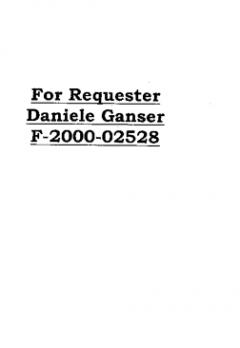 Second Reply by the CIA to Daniele Ganser concerning the FOIA Request on 'Operation Gladio'