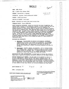 CIA: Personal Profile Walter Kopp