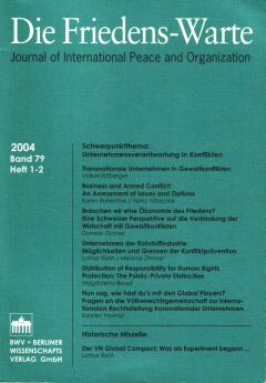 Brauchen wir eine Ökonomie des Friedens?