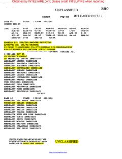 Taylor Report - Aktivierung von NATO-Bündnisfall nach Terroranschlägen vom 11. September