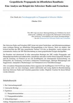 Schweizer Radio und Fernsehen (SRF): Die Propaganda-Analyse
